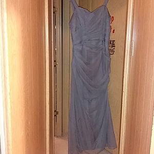 Grey bridesmaid dress